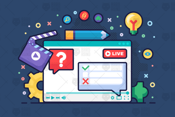 Download Live Stream Discussion Concept Semi Flat - Discussion Collection