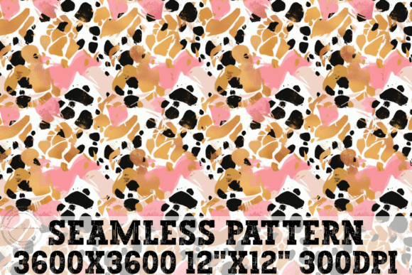 Download Pink Black Gold Cheetah Seamless Pattern - Gold Collection