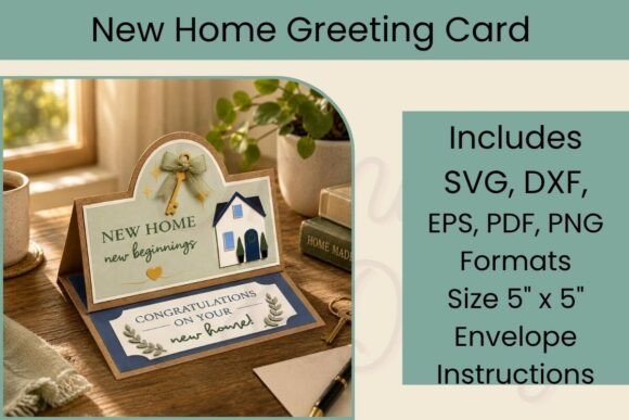 Download New Home Greeting Card SVG - Card Collection