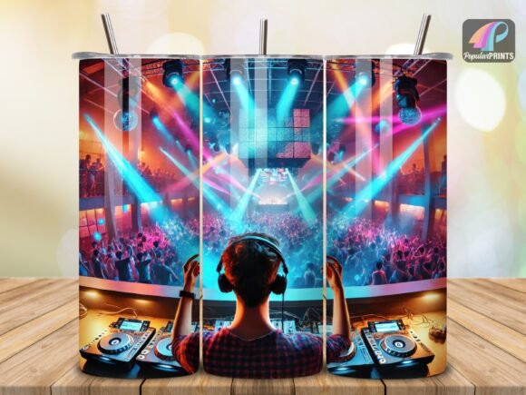 Download DJ Music Party Nightlife Tumbler Wrap V5 - Nightlife Collection