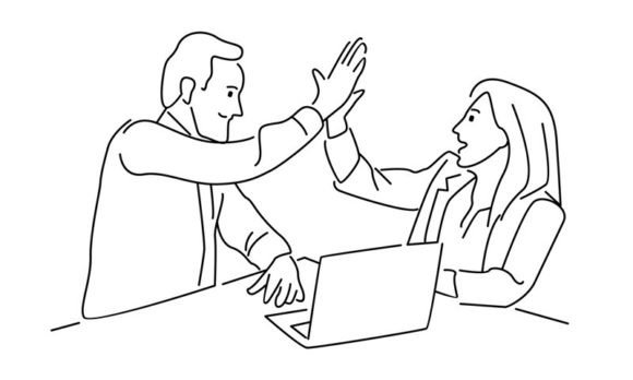 Download Businessman and Businesswoman Discussion - Premium Resources