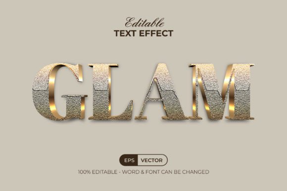 Download Glam Text Effect Gold Style - Gold Collection