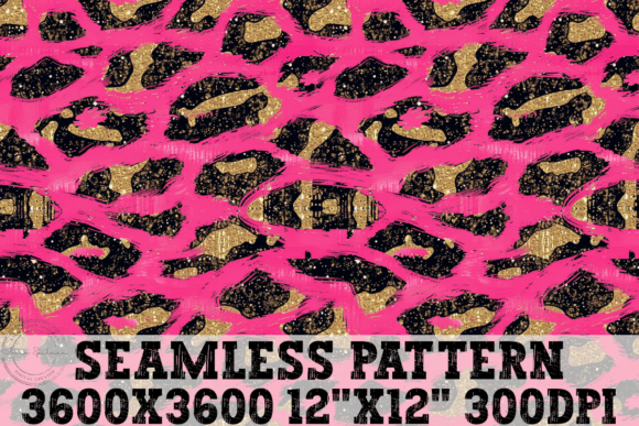 Download Pink Black Gold Cheetah Seamless Pattern - Gold Collection