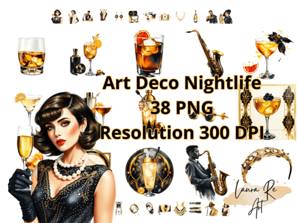 Download Art Deco Nightlife - Nightlife Collection