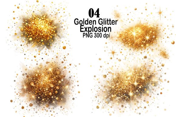 Download Gold Glitter Explosion Clipart, Gold PNG - Gold Collection