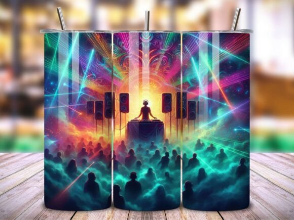 Download DJ Music Party Nightlife Tumbler Wrap V1 - Nightlife Collection
