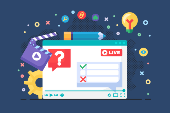 Download Live Stream Discussion Concept Semi Flat - Discussion Collection