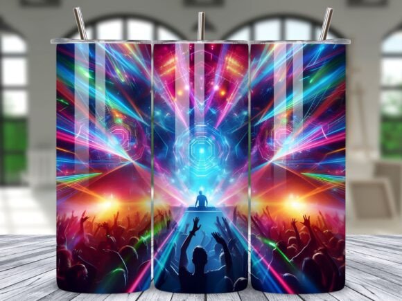 Download DJ Music Party Nightlife Tumbler Wrap - Nightlife Collection