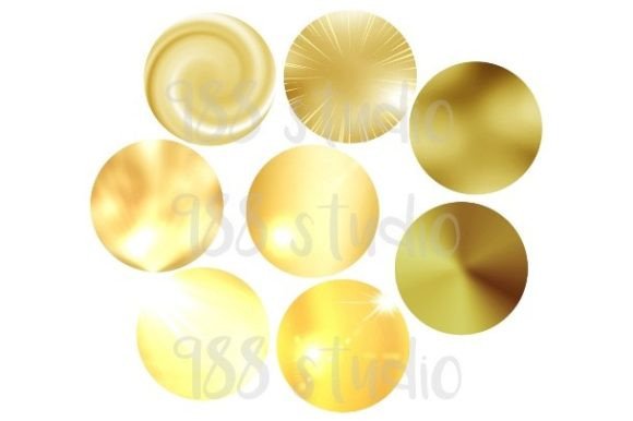 Download Gold Round Coasters Png Background Print - Gold Collection