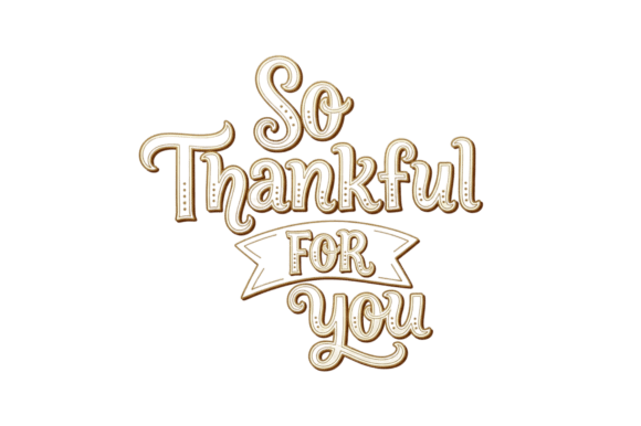 Download Thankful for You Golden Text Design - Gold Collection