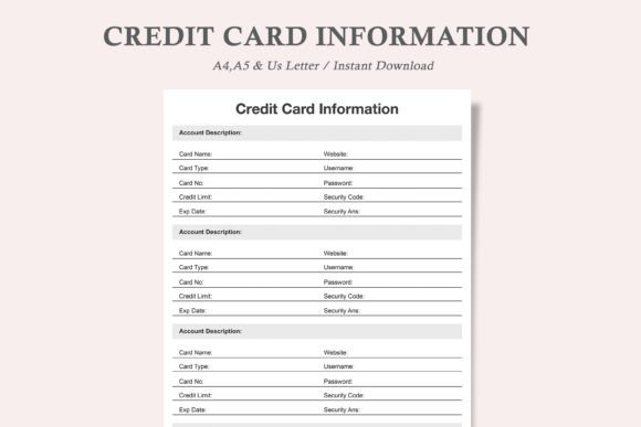 Download Credit Card Information,Finance Planner - Card Collection