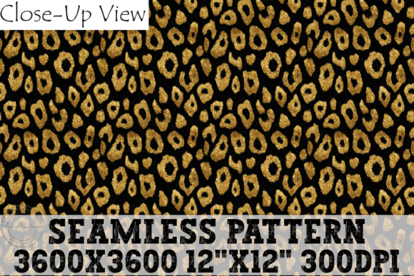 Download Black &amp; Gold Cheetah Glitter Pattern - Gold Collection